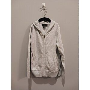 Nordstrom Kids Gray Light Heather Knit Full Zip Hoodie  with Pockets/NWOT Size 4